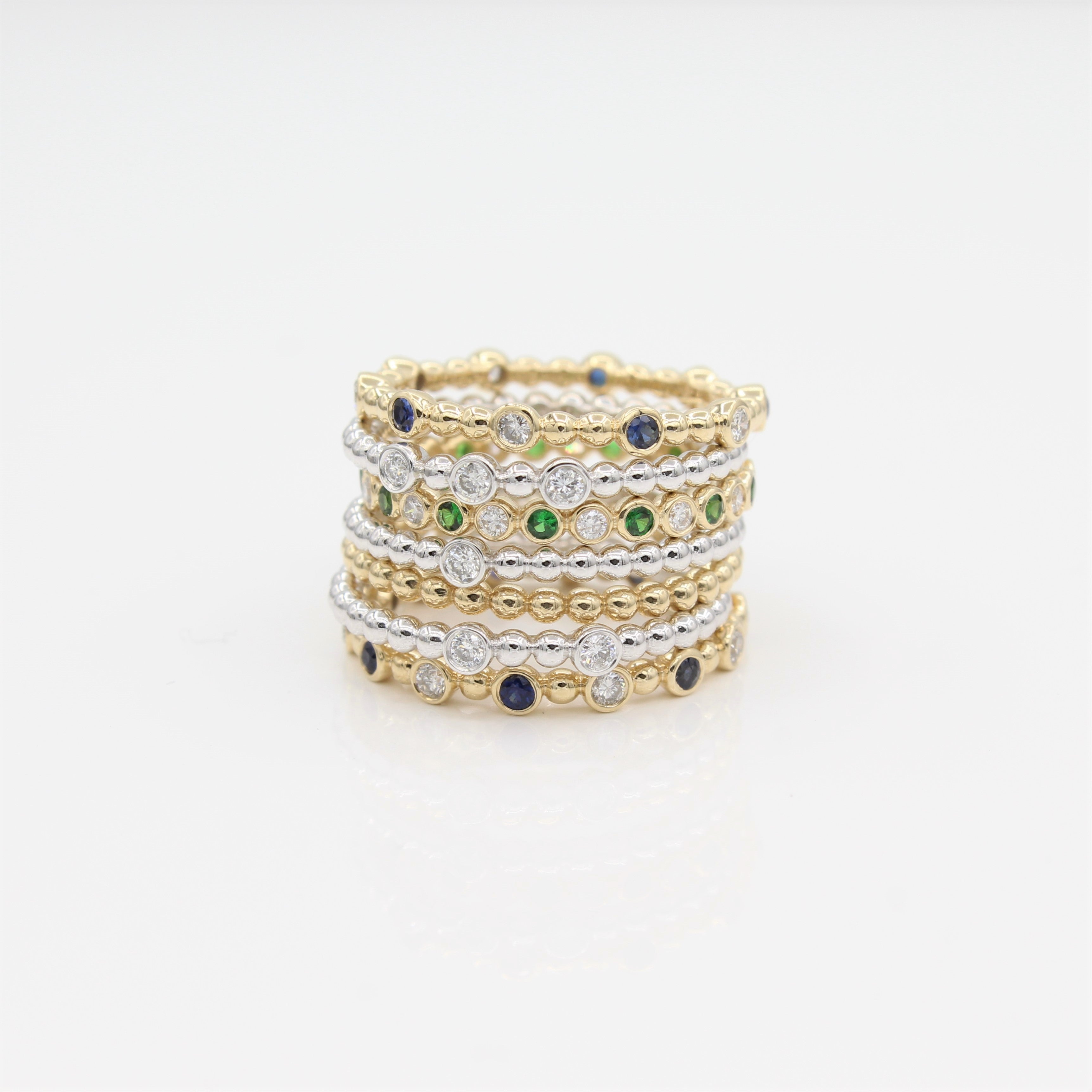 Stackable Rings - Starflower Design