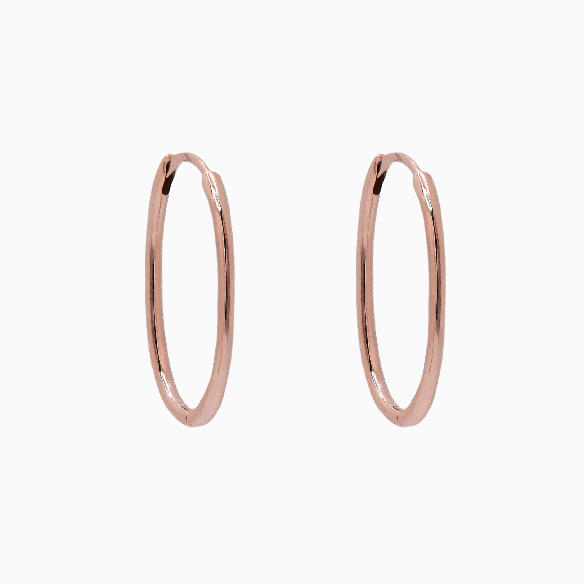 Italian Hoop Earrings Rose Gold | Hoop earrings, Rose gold earrings,  Sterling silver hoop earrings