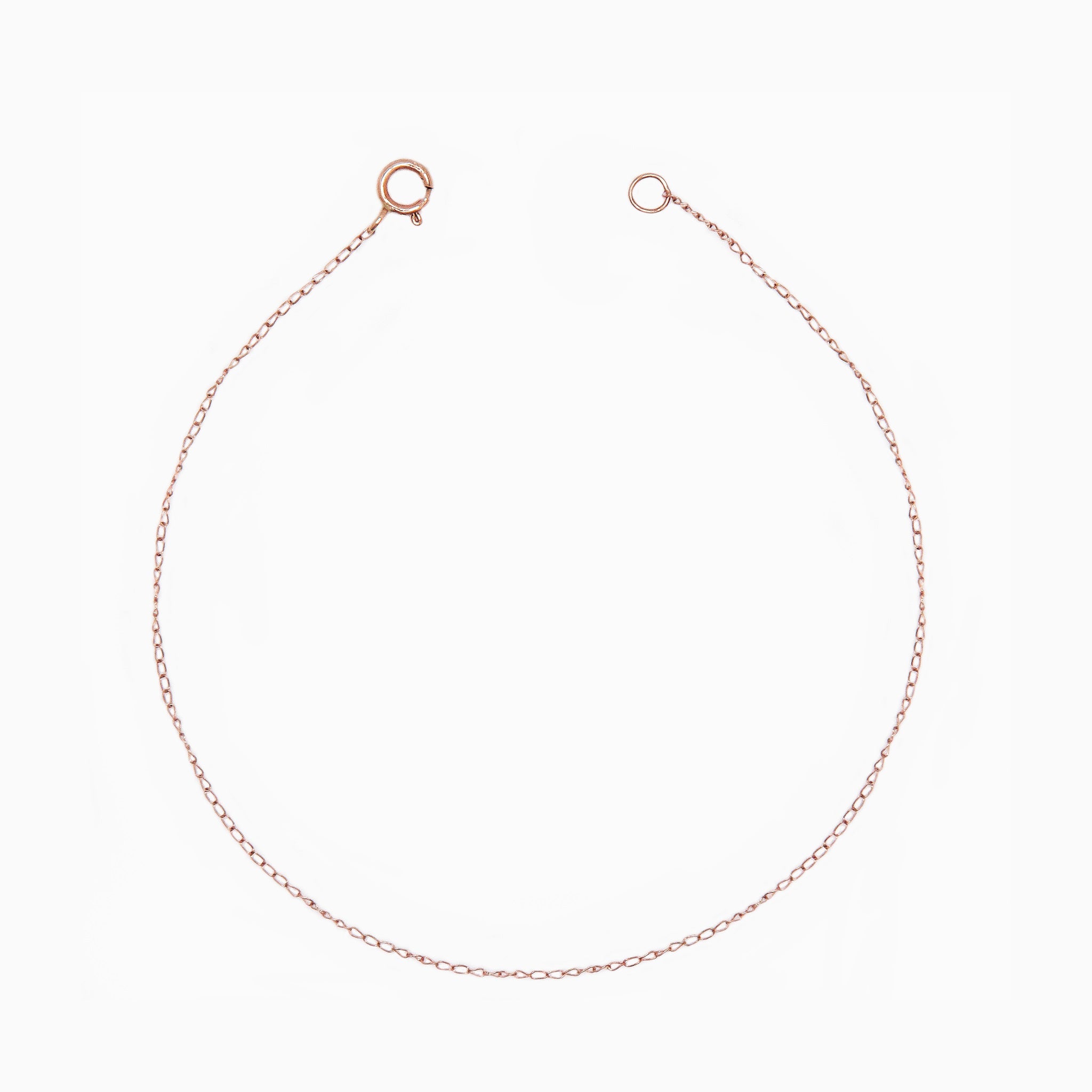 14k Rose Gold Effortless Shine Baby Curb Chain Bracelet