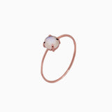 14k Gold Absolutely Effortless Mystical Moonstone Microstackable Ring