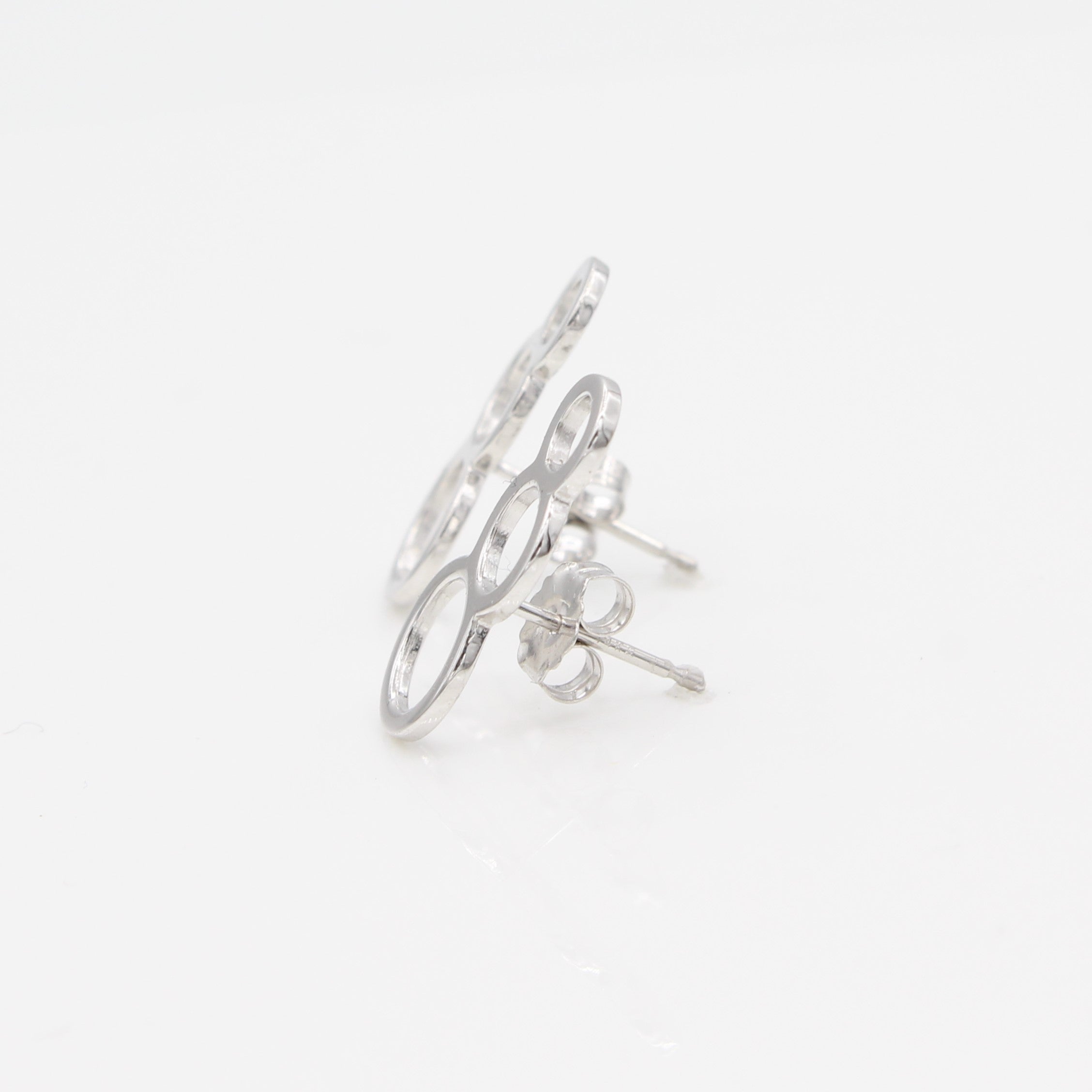 14k Bubble Ear Climbers Earrings with Posts