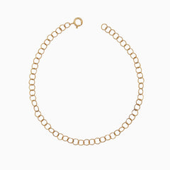 14k Yellow Gold 3.5mm Shimmering Coin Link Chain Bracelet