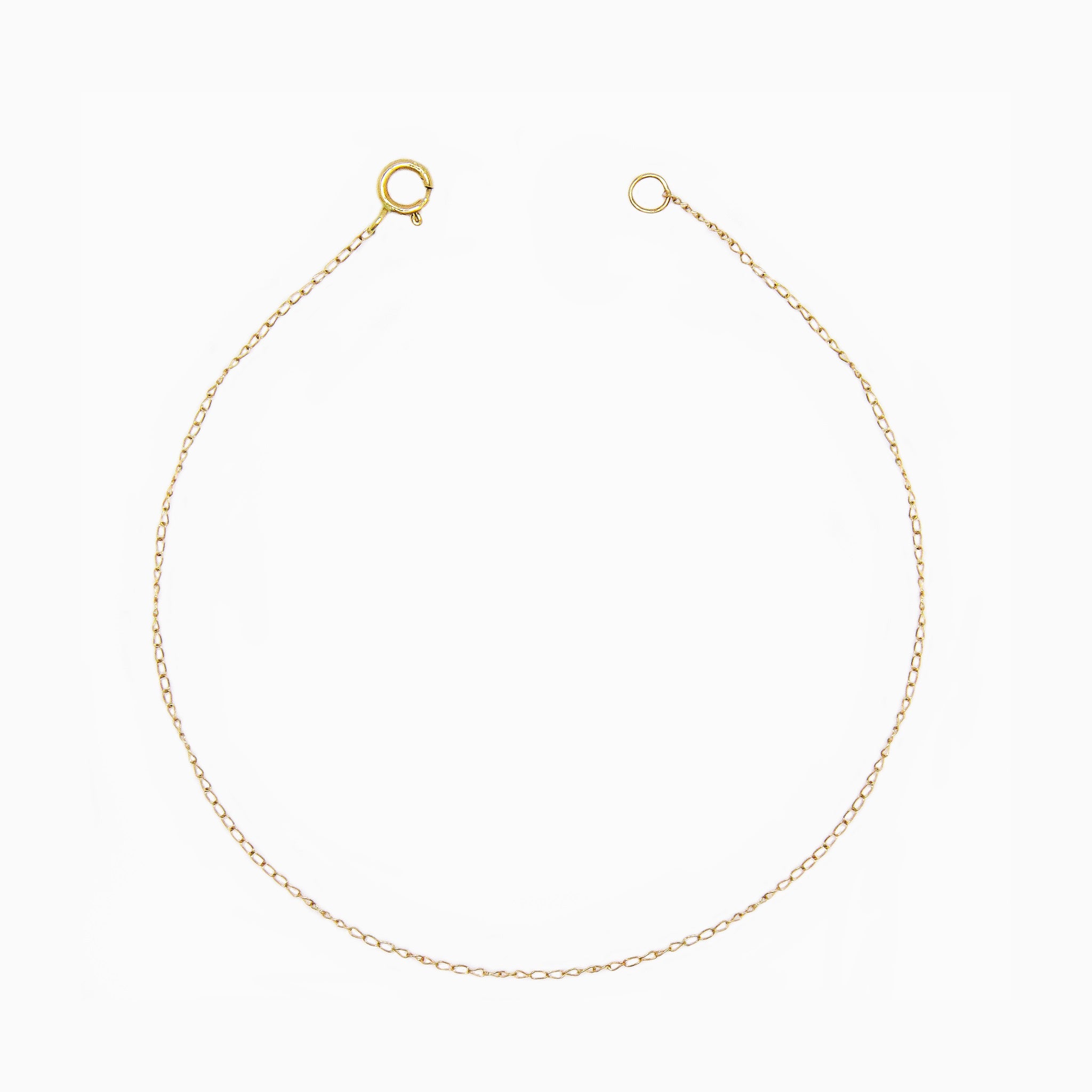 14k Yellow Gold Effortless Shine Baby Curb Chain Bracelet