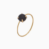 14k Gold Absolutely Effortless Enchanting Black Onyx Microstackable Ring