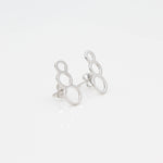 14k Bubble Ear Climbers Earrings with Posts - Starflower Design