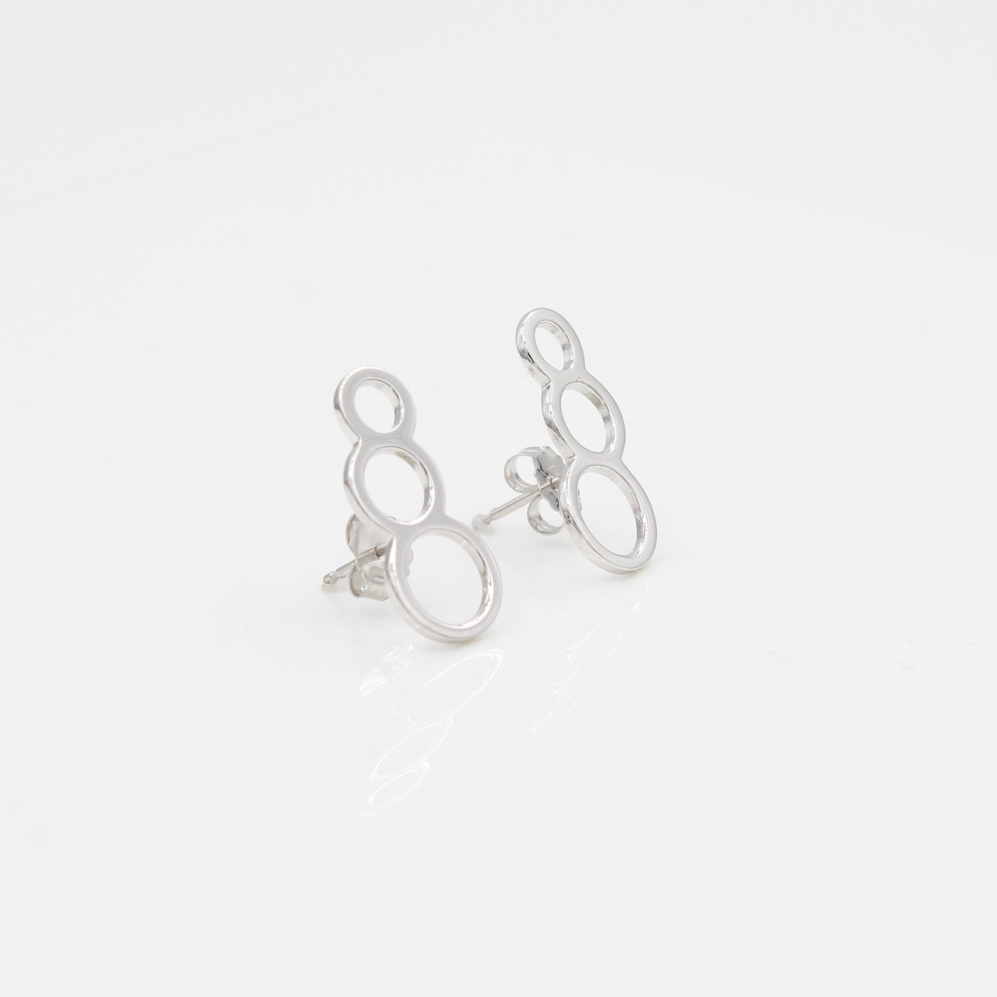 14k Bubble Ear Climbers Earrings with Posts - Starflower Design
