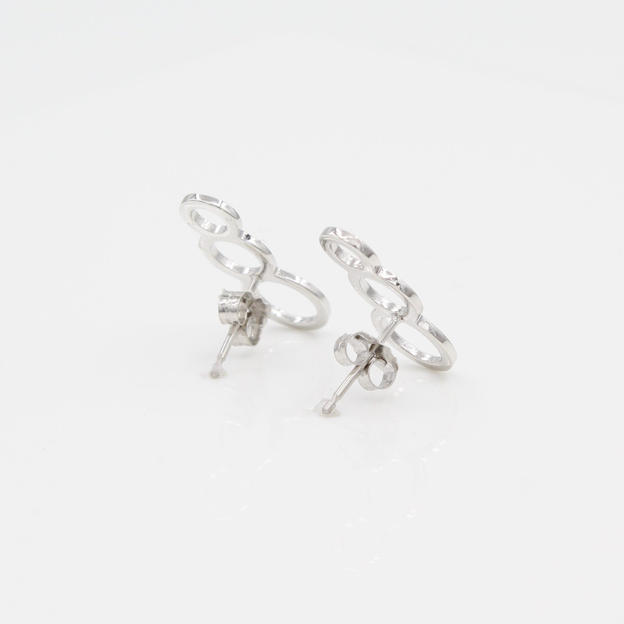 14k Bubble Ear Climbers Earrings with Posts - Starflower Design