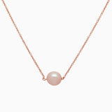 14k Cultured Freshwater Pearl Single Station Necklace - Starflower Design