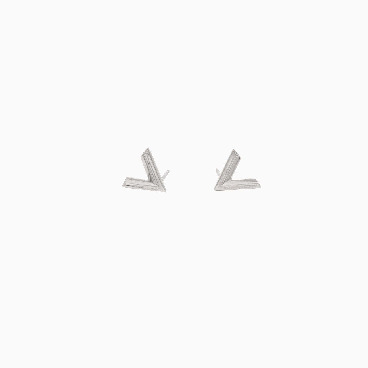 14k Double Chevron Earrings - Starflower Design
