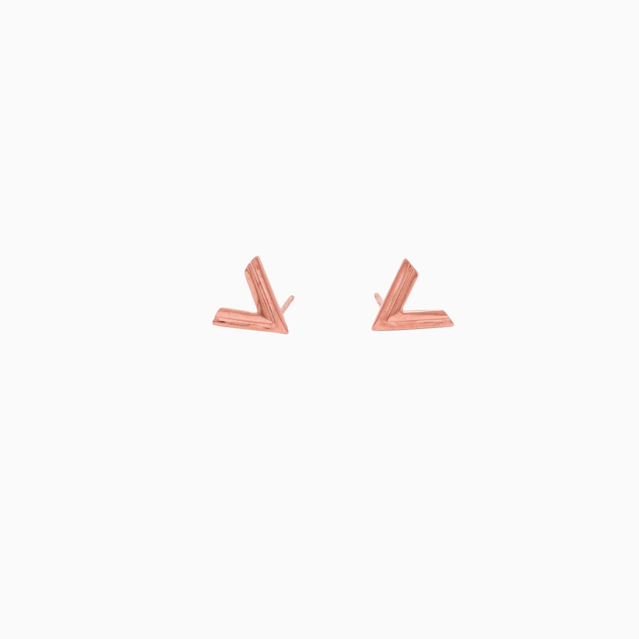 14k Double Chevron Earrings - Starflower Design