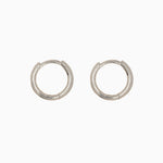 14k Gold 10.5mm Hinged Everyday Round Hoop Earrings - Starflower Design