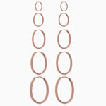 14k Gold 13mm x 9mm Hinged Everyday Oval Hoop Earrings - Starflower Design