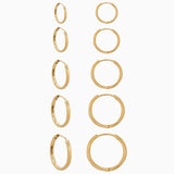 14k Gold 16.5mm Hinged Everyday Round Hoop Earrings - Starflower Design