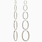 14k Gold 19mm x 13mm Hinged Everyday Oval Hoop Earrings - Starflower Design