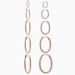 14k Gold 19mm x 13mm Hinged Everyday Oval Hoop Earrings - Starflower Design