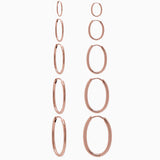 14k Gold 19mm x 13mm Hinged Everyday Oval Hoop Earrings - Starflower Design