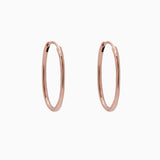 14k Gold 19mm x 13mm Hinged Everyday Oval Hoop Earrings - Starflower Design