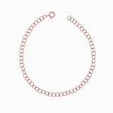 14k Gold 3.5mm Shimmering Coin Link Chain Bracelet - Starflower Design