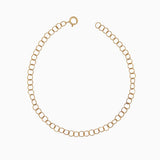 14k Gold 3.5mm Shimmering Coin Link Chain Bracelet - Starflower Design