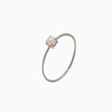 14k Gold Absolutely Effortless 3mm Freshwater Pearl Microstackable Ring - Starflower Design