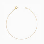 14k Gold Effortless Shine Baby Curb Chain Bracelet - Starflower Design