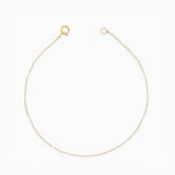 14k Gold Effortless Shine Baby Curb Chain Bracelet - Starflower Design