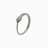 14k Gold Eternal Ouroboros Snake Ring - Starflower Design