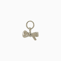 14k Gold "Forget Me Knot" Ribbon Bow Earring Charm - Starflower Design