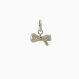 14k Gold "Forget Me Knot" Ribbon Bow Pendant Charm - Starflower Design