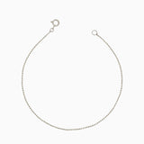 14k Gold "I've Gotta Boogie" Diamond Cut Bead Chain Bracelet - Starflower Design