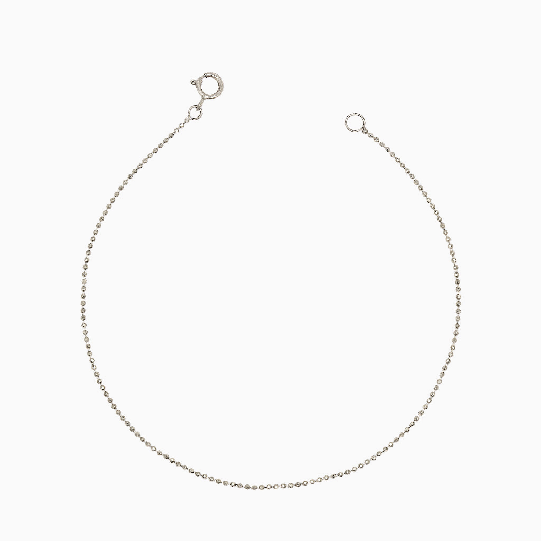 14k Gold "I've Gotta Boogie" Diamond Cut Bead Chain Bracelet - Starflower Design