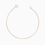 14k Gold Radical Retro Rolo Chain Bracelet - Starflower Design