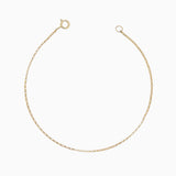 14k Gold Radical Retro Rolo Chain Bracelet - Starflower Design