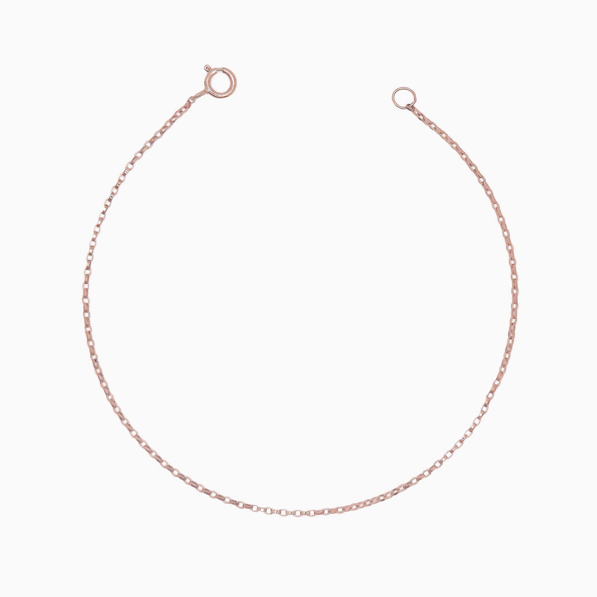 14k Gold Radical Retro Rolo Chain Bracelet - Starflower Design