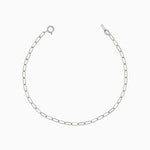 14k Gold Retro Petite Paperclip Chain Bracelet - Starflower Design