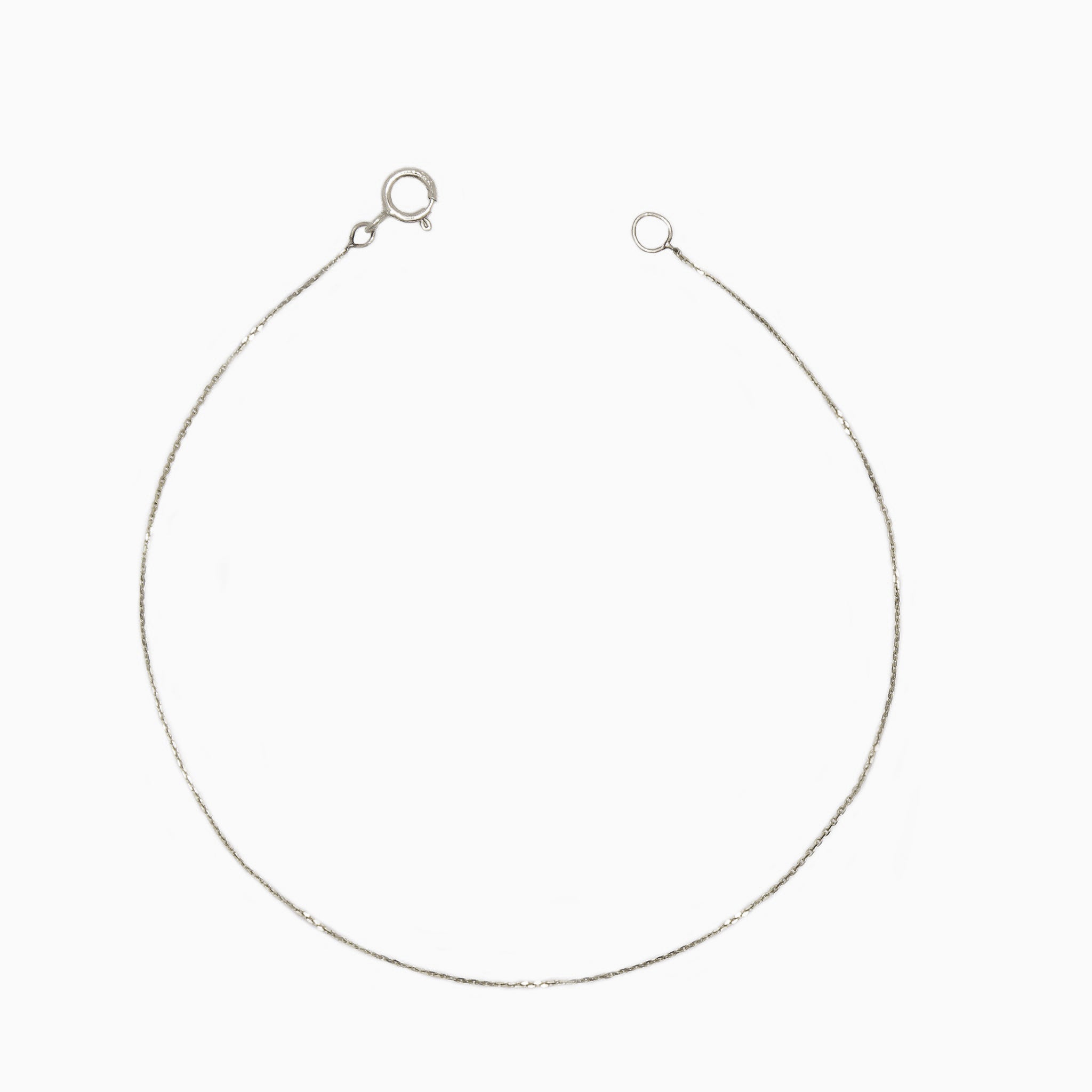 14k Gold Shimmer & Shine Diamond Cut Cable Chain Bracelet - Starflower Design