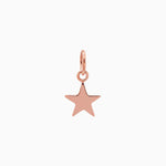 14k Gold Shining Star Pendant Charm - Starflower Design