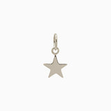 14k Gold Shining Star Pendant Charm - Starflower Design