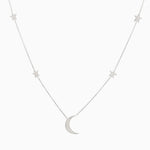 14k Gold Shoot for the Moon Station Necklace - Starflower Design
