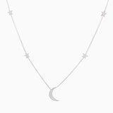 14k Gold Shoot for the Moon Station Necklace - Starflower Design