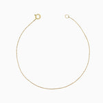 14k Gold Tiniest Tight Rope 0.75mm Rope Chain Bracelet - Starflower Design