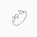 14k Perfectly Perched Diamond Branch Ring - Starflower Design