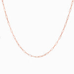 14k Retro Petite Paperclip Link Chain - Starflower Design