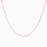 14k Retro Petite Paperclip Link Chain - Starflower Design