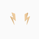 14k Striking Lightning Bolt Earrings - Starflower Design