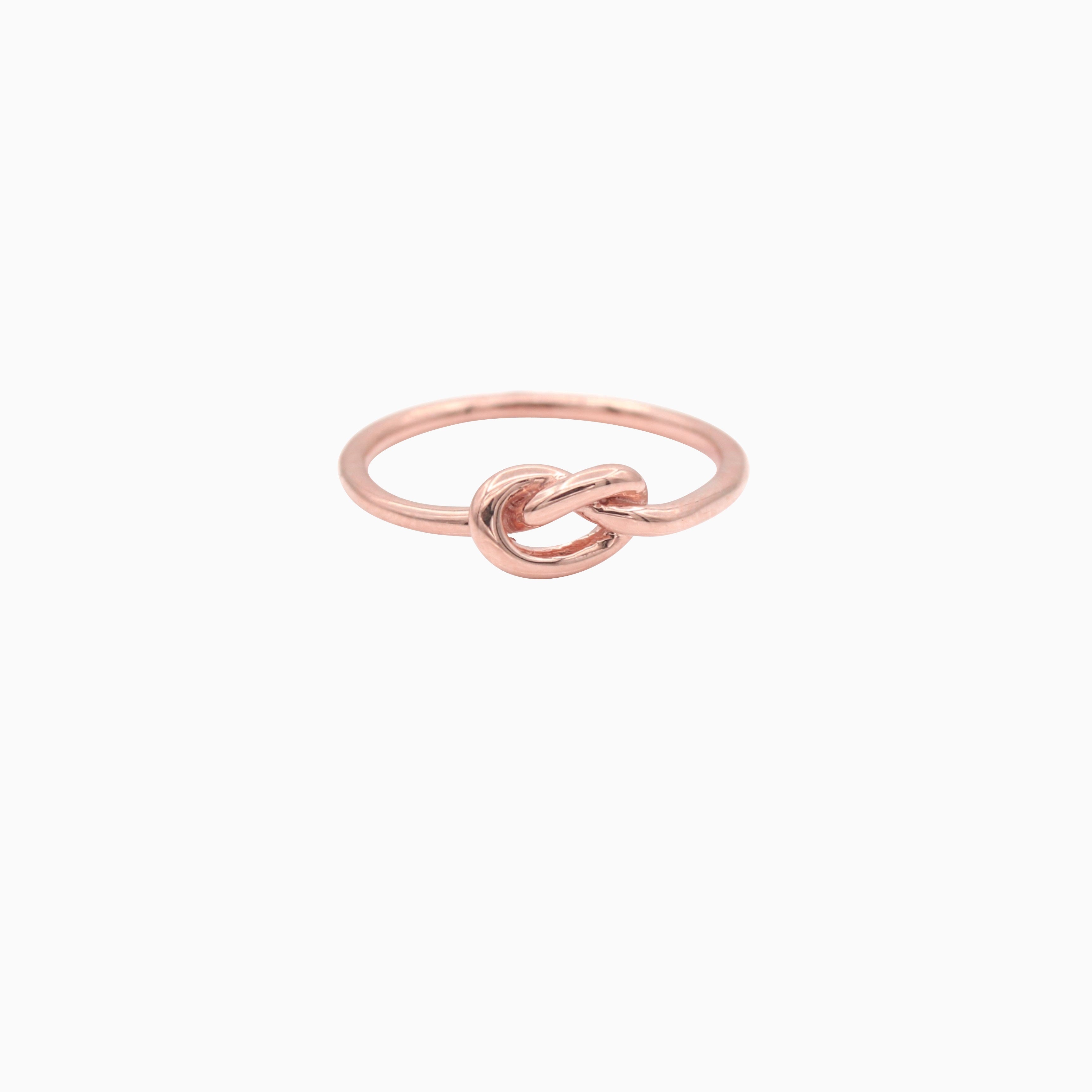 14k Rose Gold Forget Me Knot Ring
