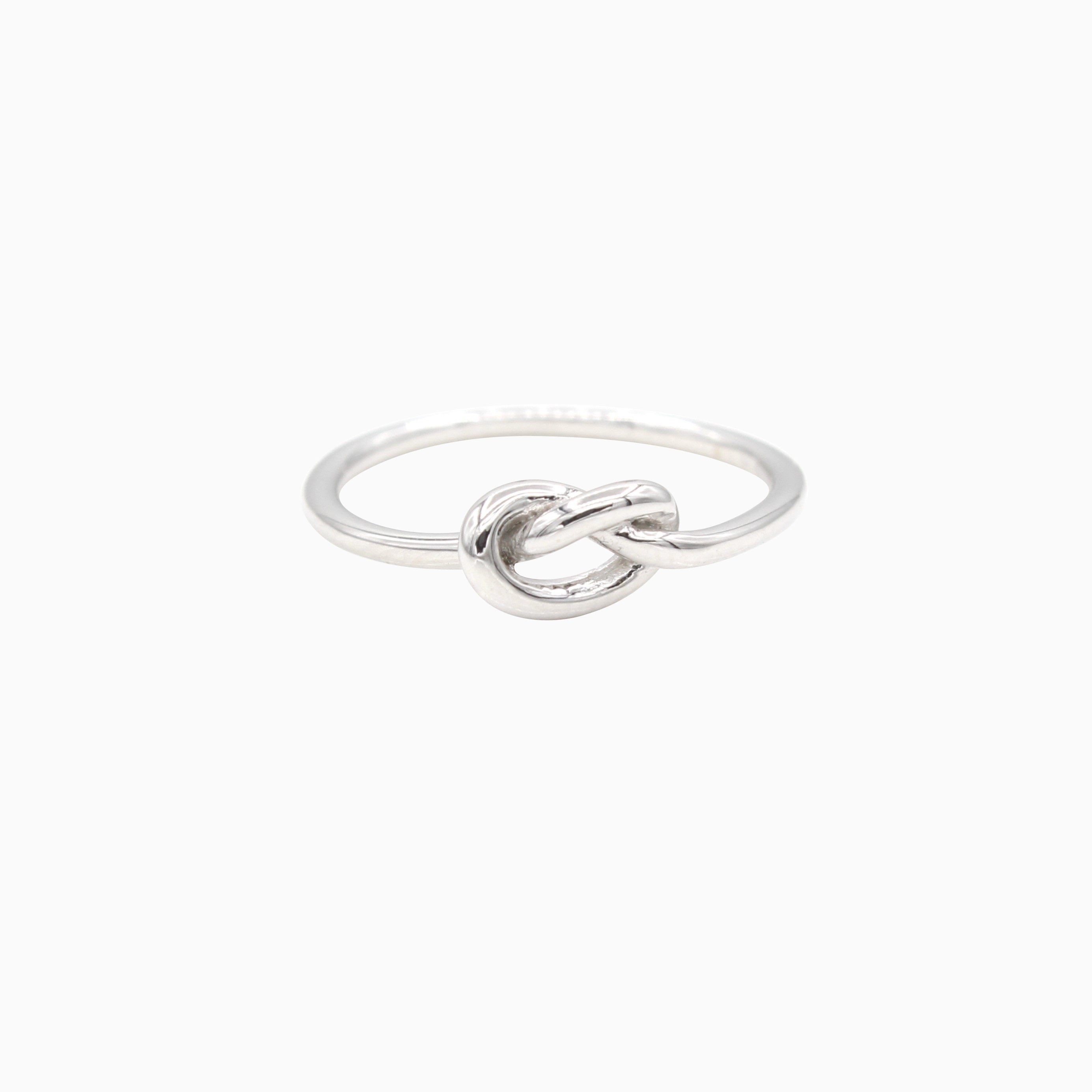 14k White Gold Forget Me Knot Ring