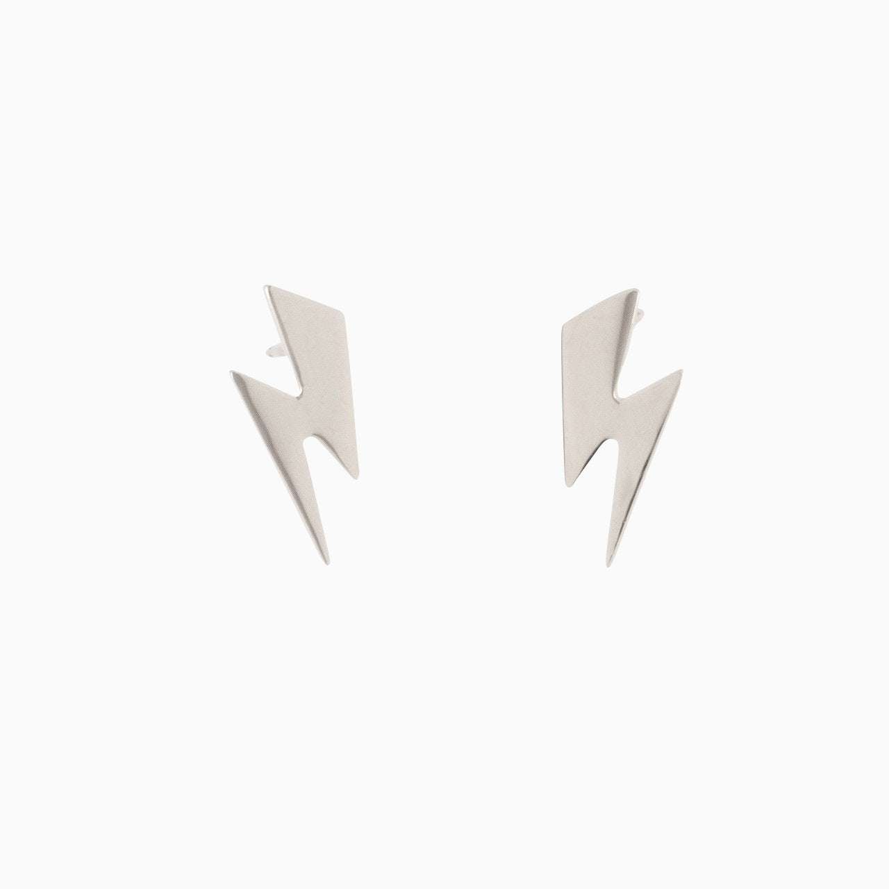 White gold lightning on sale bolt earrings