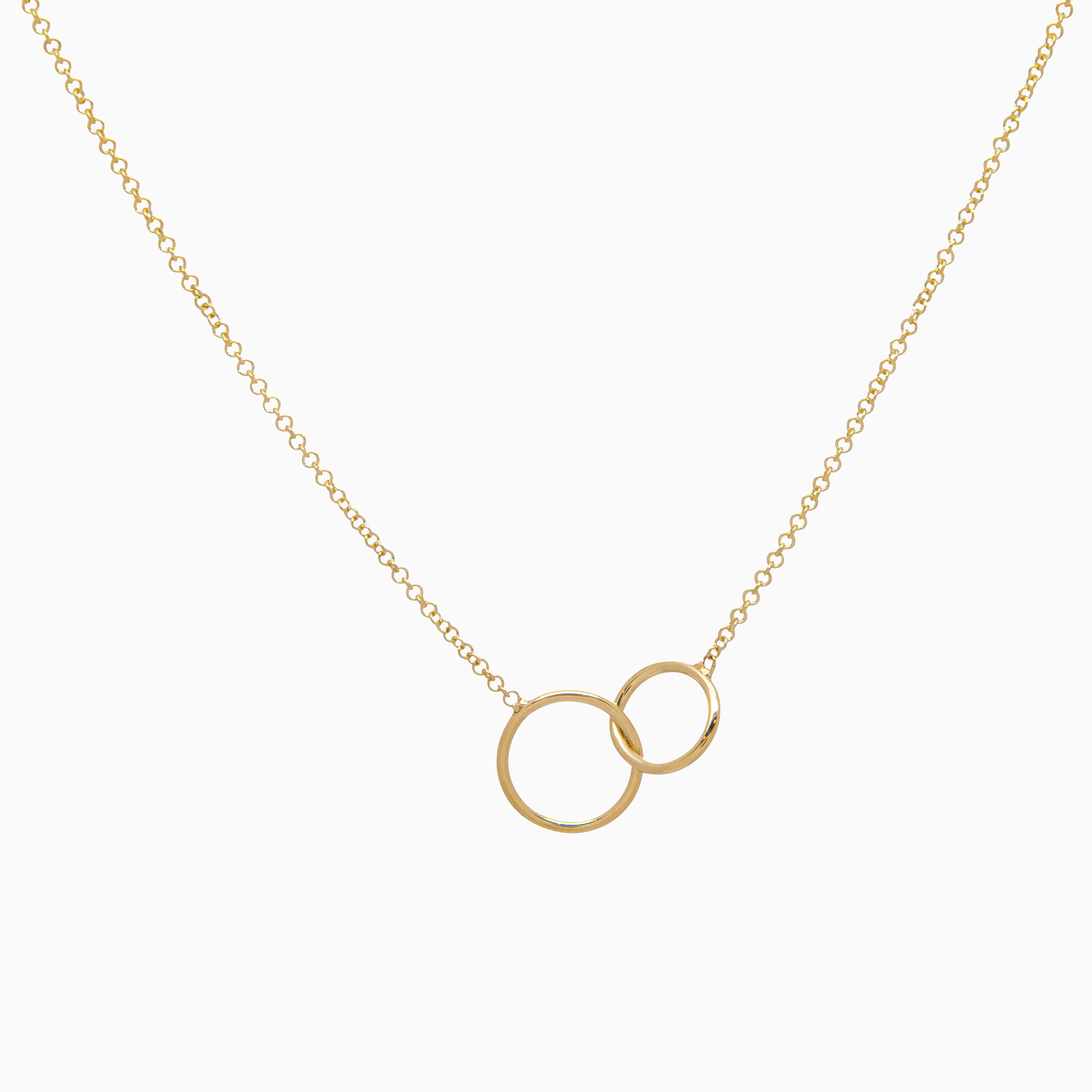 14k Yellow Gold Coveted Connections Linked Ring Necklace