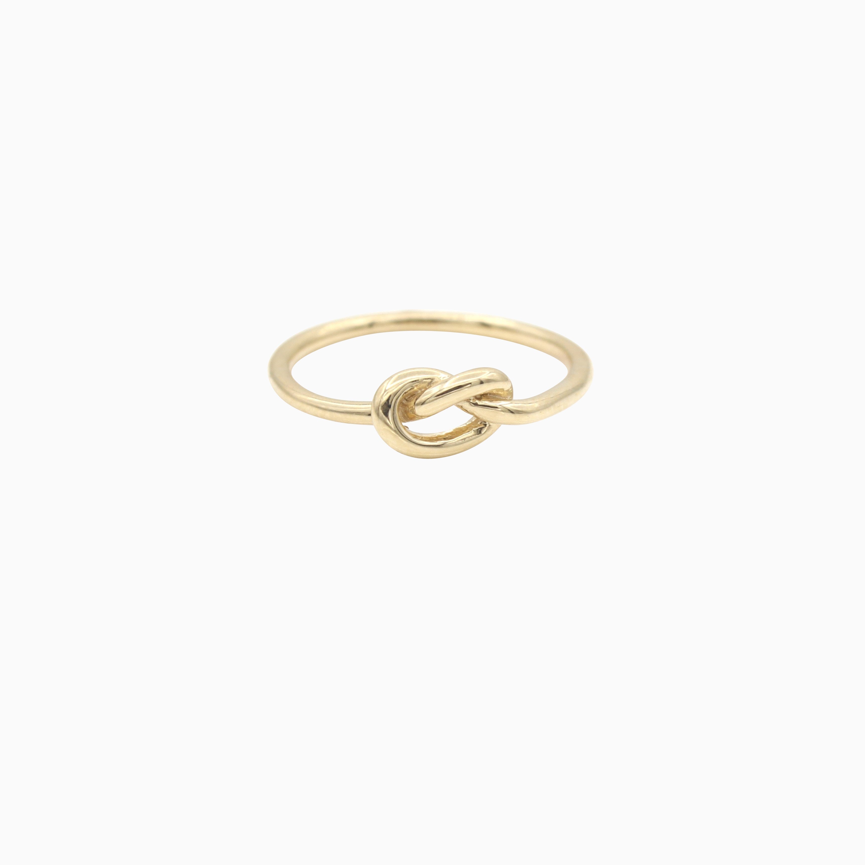 14k Yellow Gold Forget Me Knot Ring